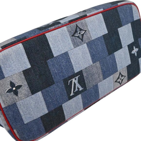 Louis Vuitton Monogram Denim Neverfull MM Shoulder Tote Bag M44981 116458 - Picture 3 of 10